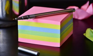 bloc post it couleur